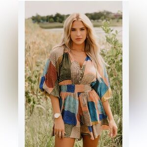Entro Geo Romper Size Large